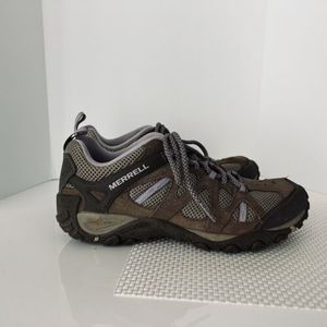 Merrell Yokota Hiking Shoes Trail Vent Brindle Lavender Women's size 8‎